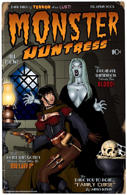 James Lemay - HorrorBabeCentral - Monster Huntress - Family Curse - The Dreadful Vampiress Thirate for the Blood