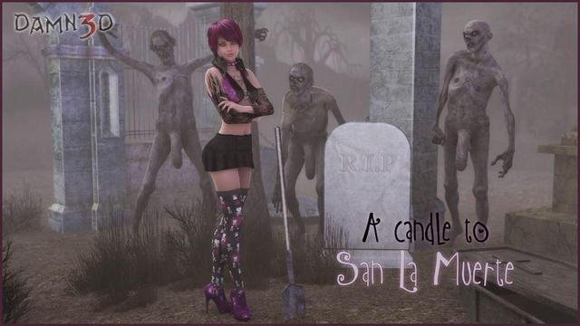 Damn3D - A candle to San La Muerte