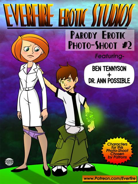 Everfire - Parody Erotic Photoshoot 2 Ben10 Tennyson + Dr Ann Possible